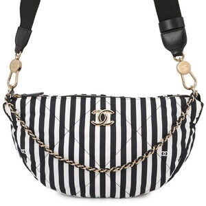 Chanel Shoulder Bag Coco Beach Mark Large Hobo Nylon AS4698 CHANEL 2-way Hand...